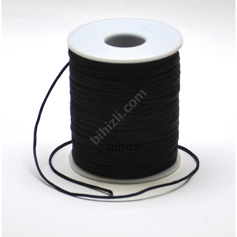 Floş Ip Siyah Renk 100 Metre ( Bobin) 1 Mm